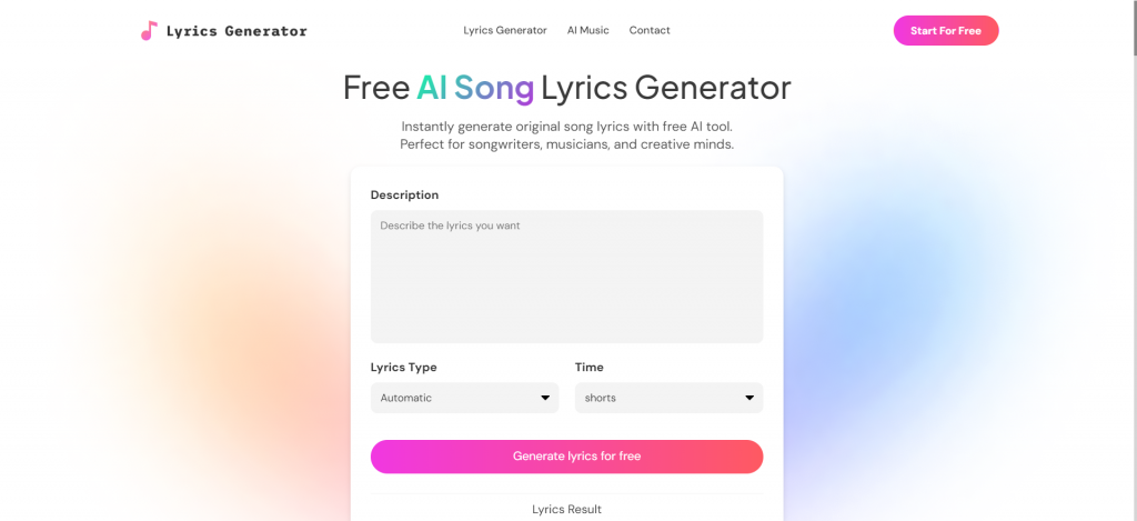 Lyrics Generator: Unleash Your Songwriting Potential with AI-Powered Creativity